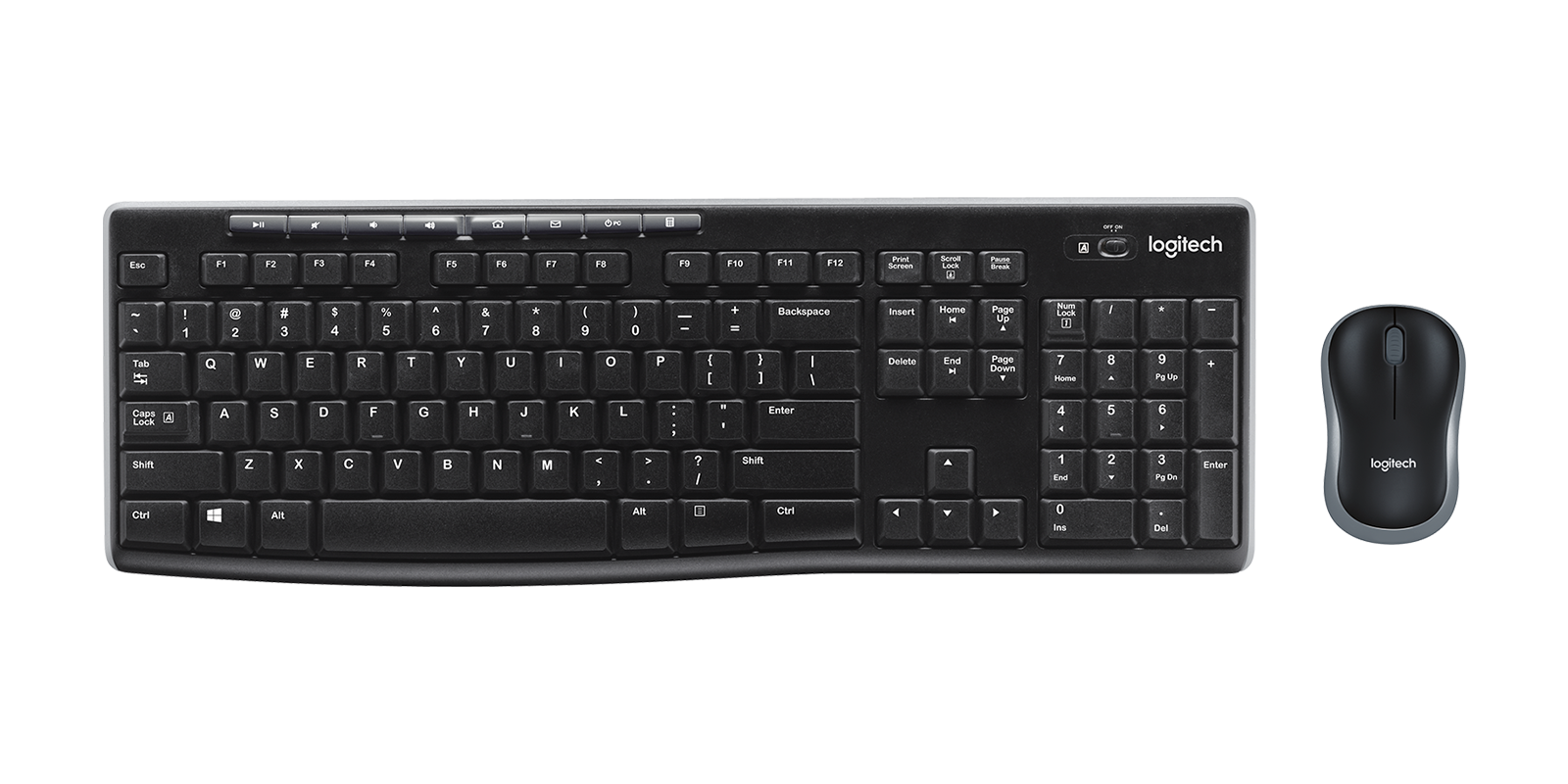 COMBO TECLADO+MOUSE LOGITECH MK270 BLACK