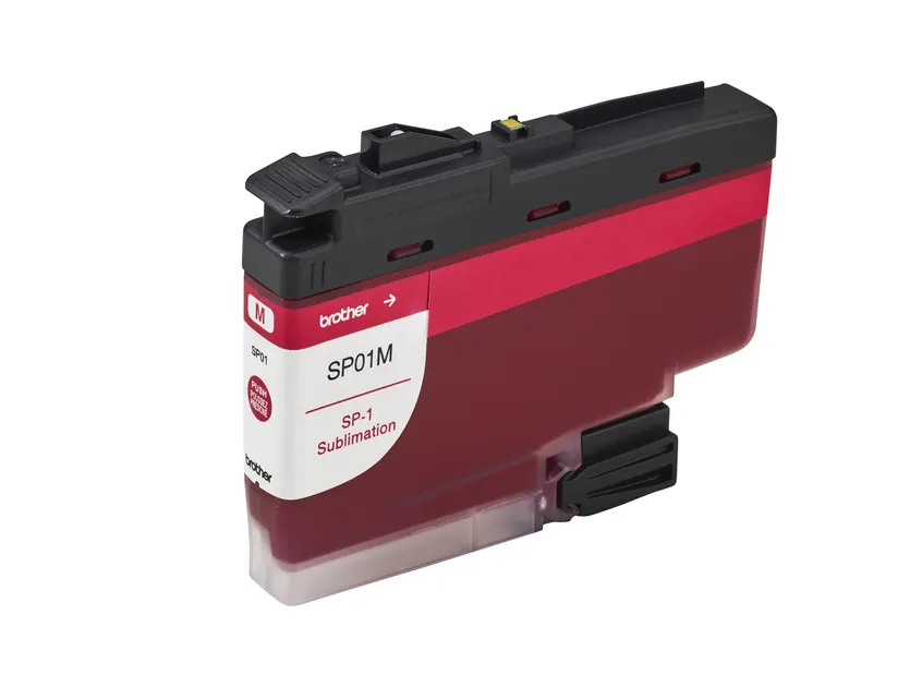 BROTHER-SP01MS-Tinta original Brother de sublimación en color magentaReferencia SP01MSCompatible con la impresora de sublimación Brother SP1Capacidad nominal de 47 mlForma parte del sistema de tintas CMYKSe utiliza con papel y materiales compatibles con sublimaciónNo corresponde a tinta convencional para impresoras de oficinaConsultar información del producto